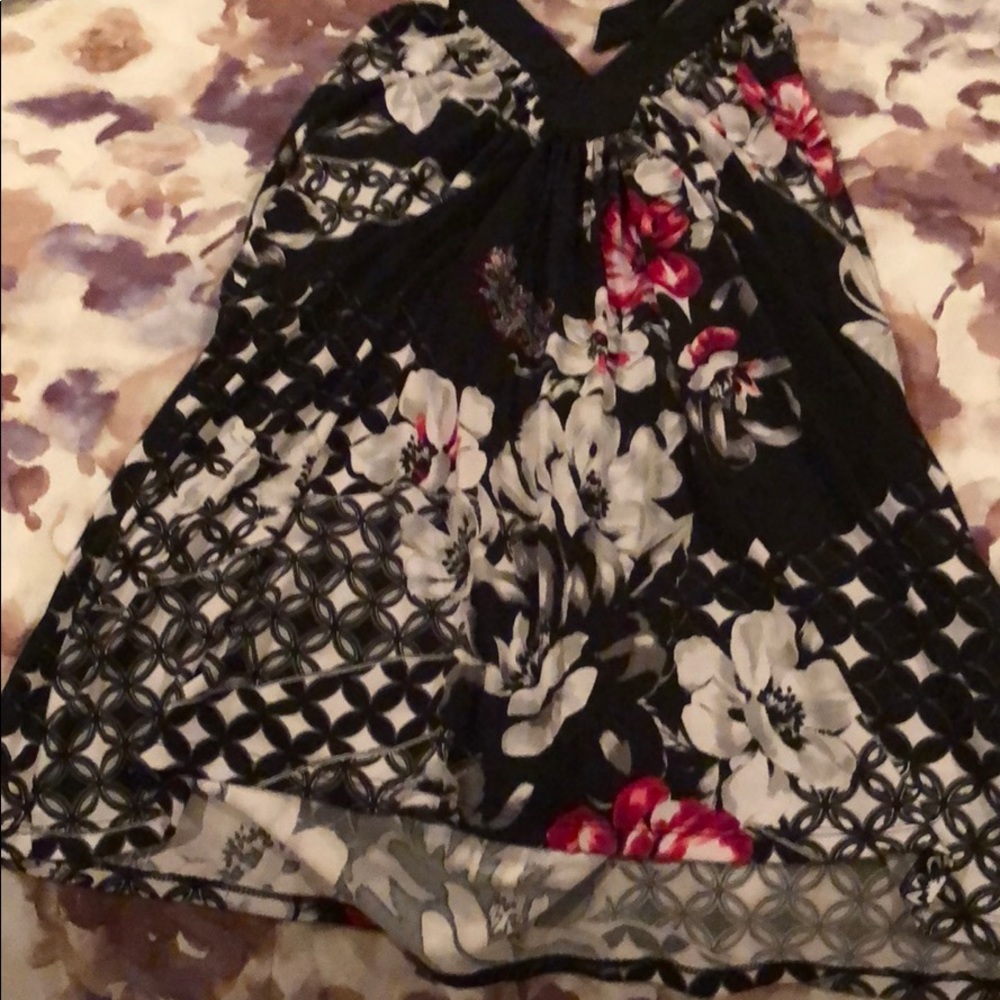 Summer floral printed top